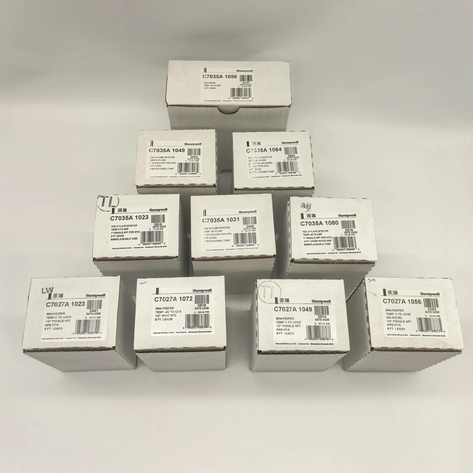 C7035A1080U UV Flame Sensor with High‑Temperature Leads