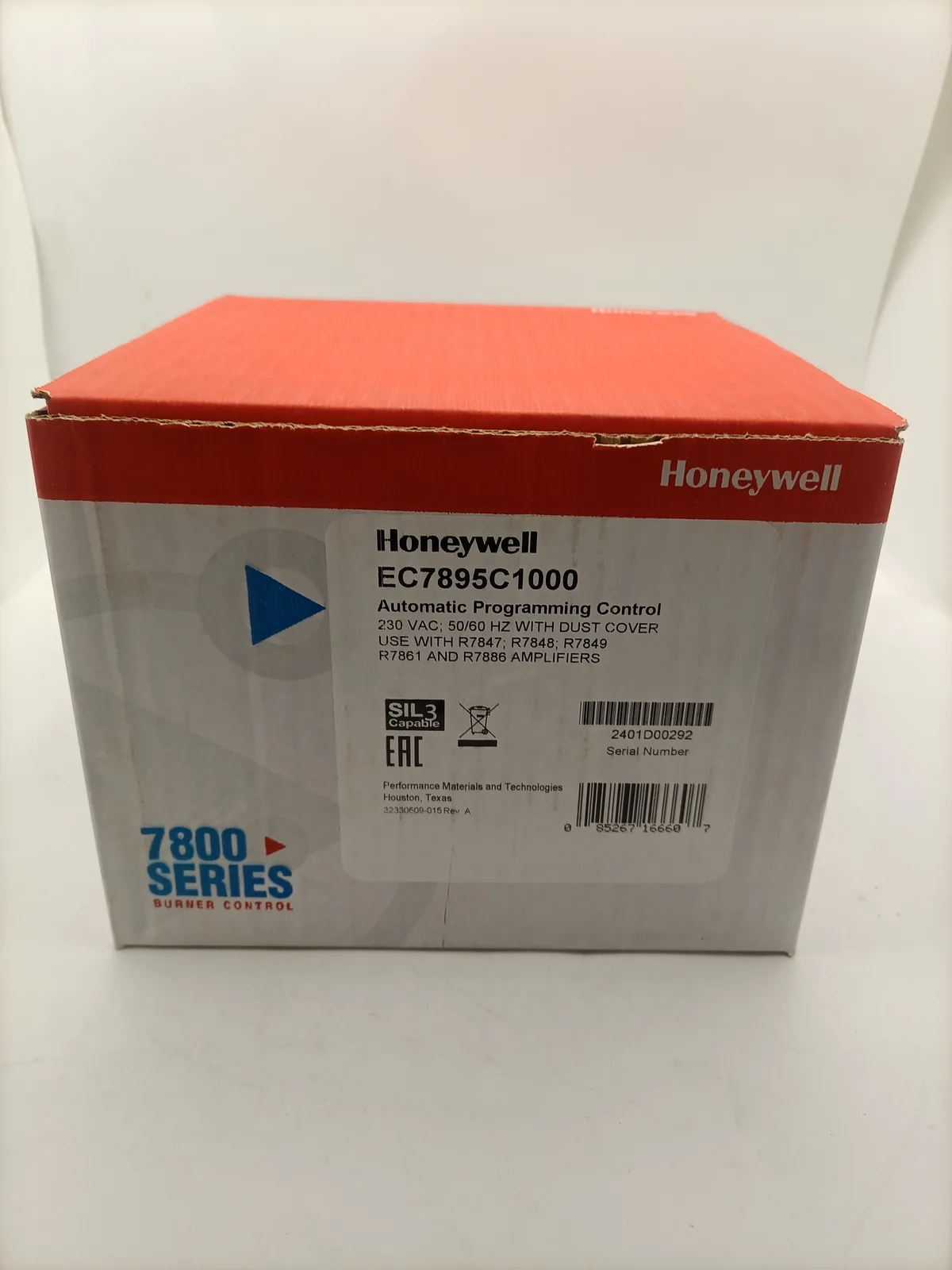 EC7895C1000/U 7800 Series Burner Control Module with Integrated Safety Logic