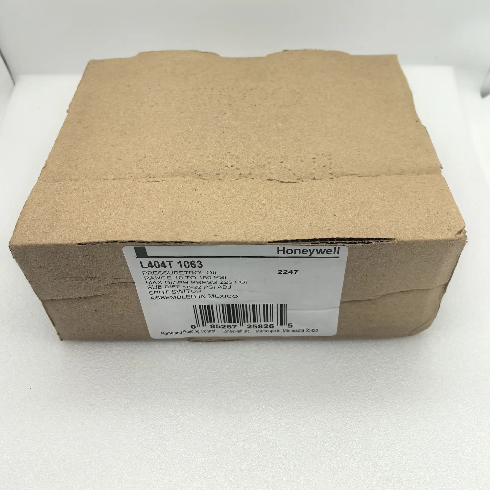 L404T1063/U High‑Pressure Limit Controller for Oil Burner Systems