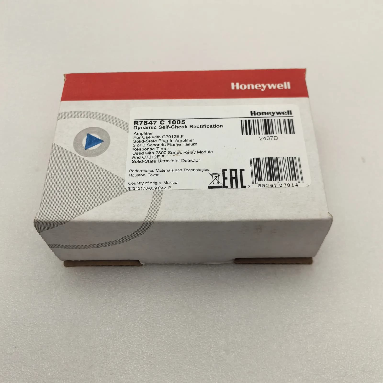 R7847C1005/U Self‑Check Rectification Flame Amplifier Module - View 1