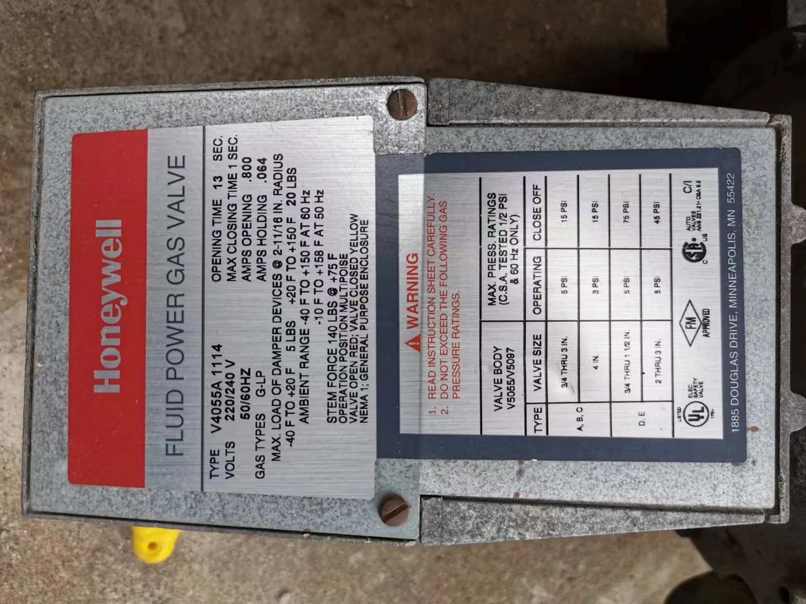 V4055A1114/U High‑Performance Gas Valve Actuator for Burner Control - View 1
