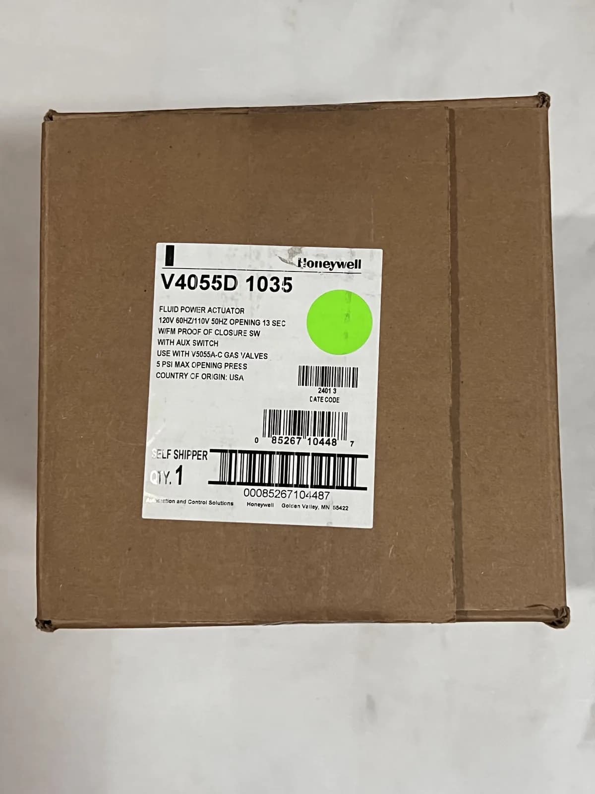 V4055D1035/U Industrial Proof‑of‑Closure Gas Valve Actuator - View 1